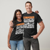Componist Ik probeer dingen grappig te zeggen T-shirt (Unisex)