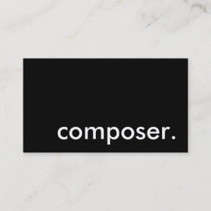 componist. visitekaartje