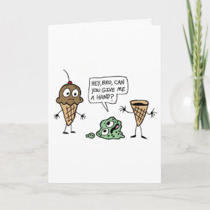 Comporter de carte de remerciements : Crème glacée