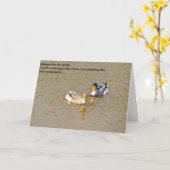 Comportez-vous comme la carte inspirée de canards (Fleur jaune)