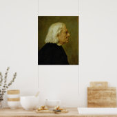 Composer Franz Liszt , 1884 Poster (Keuken)
