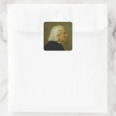 Composer Franz Liszt , 1884 Vierkante Sticker (Tas)