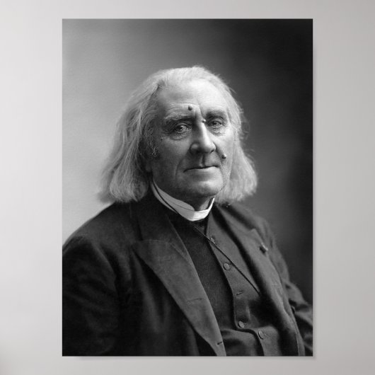 Composer Franz Liszt Portrait - 1886 Poster (Voorkant)