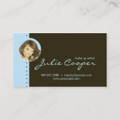 Composez la femme de bleu de carte de visite (Dos)