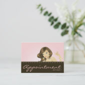 Composez la femme de rose de carte de rendez-vous (Debout devant)