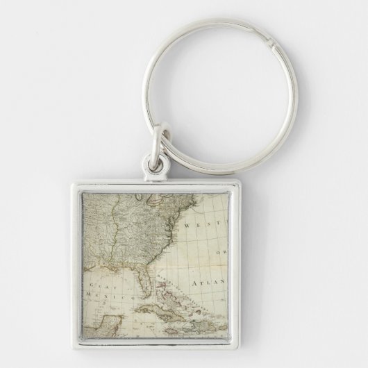 Composiet Noord-Amerika, West-Indische eilanden Sleutelhanger (Voorkant)
