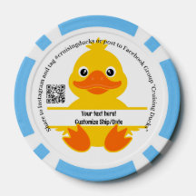 Composiet poker chips, zwart gestreepte rand poker