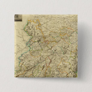 Composiet Roxburgh Shire Vierkante Button 5,1 Cm
