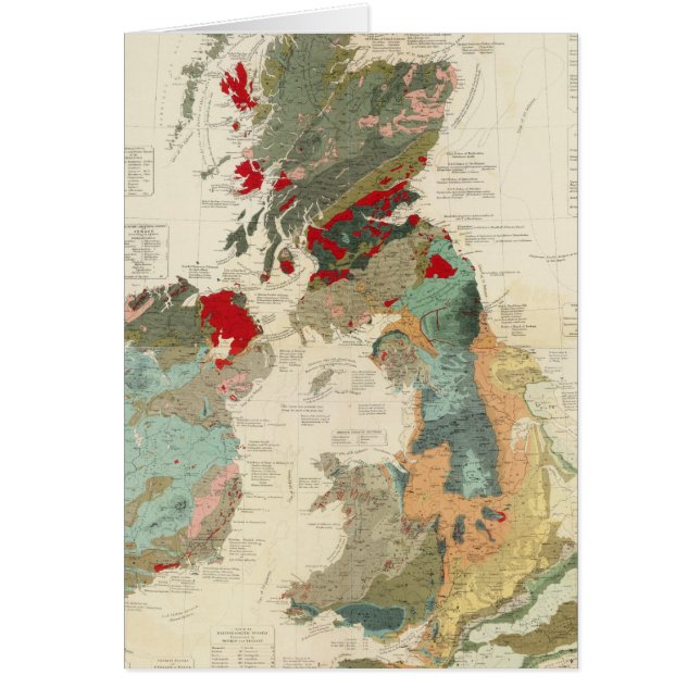 Composite Carte géologique, paléontologique (Devant)