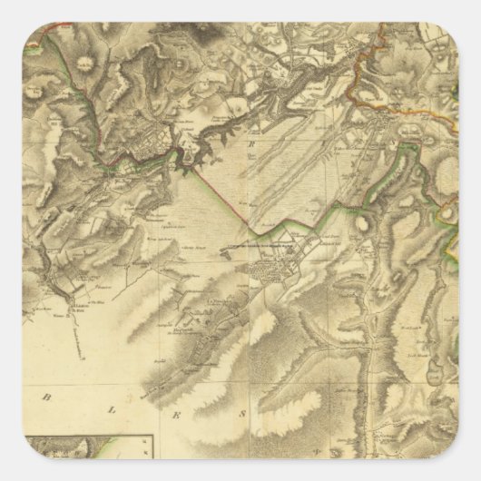 Composite Edinburgh Shire Vierkante Sticker (Voorkant)