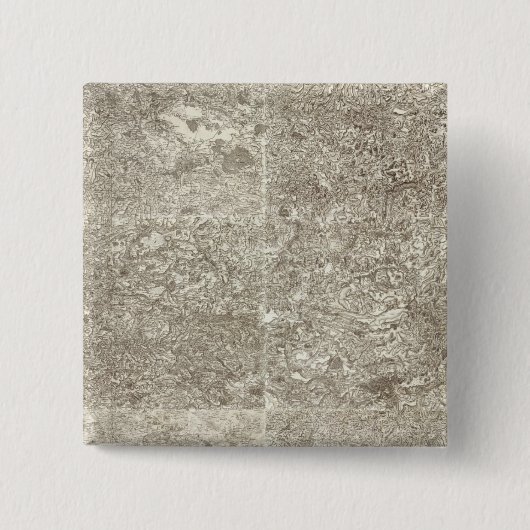 Composite Map of France 7 Vierkante Button 5,1 Cm (Voorkant)