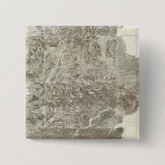 Composite Map of France Vierkante Button 5,1 Cm (Voorkant)