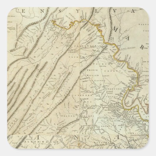 Composite Virginia Vierkante Sticker (Voorkant)