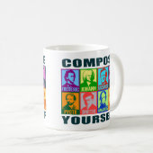 Compositeurs de musique classique | Mug PopArt (Devant droit)
