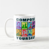 Compositeurs de musique classique | Mug PopArt (Gauche)