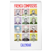 Compositeurs français - calendrier mural (Protection)