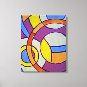 Compositie #14 van Michael Moffa Canvas Afdruk