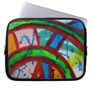 Compositie #20B door Michael Moffa Laptop Sleeve