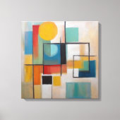 Compositie 2204 - Ingewikkeld Canvas Print (Voorkant)