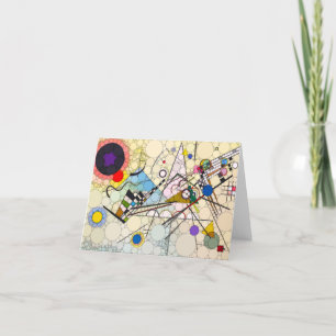 Compositie 8 van After Wassily Kandinsky Bedankkaart