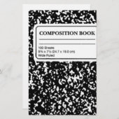 Compositie-boek Briefpapier (Voorkant / Achterkant)