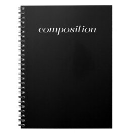 Compositie Book - Black Notitieboek