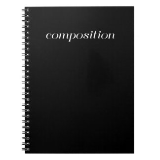Compositie Book - Black Notitieboek