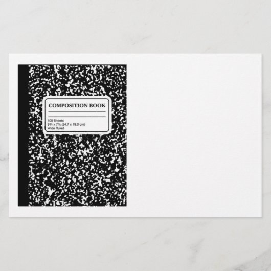 Compositie Book/Student-leraar Briefpapier (Voorkant)