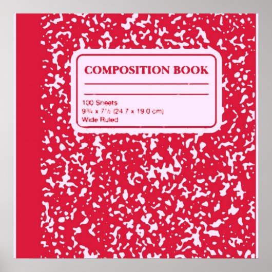 Compositie Book/Student-leraar Poster (Voorkant)