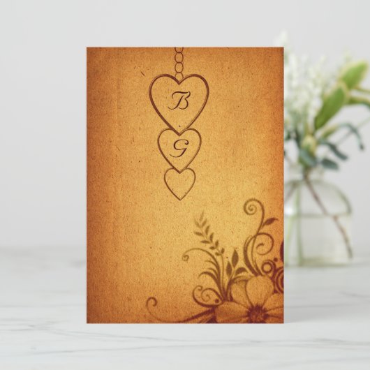  compositie bruiloft uitnodiging (Staand voorkant)