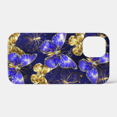 Compositie met saffier vlinders Case-Mate iPhone case (Achterkant (horizontaal))