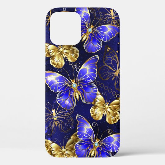 Compositie met saffierblinders Case-Mate iPhone case (Achterkant)