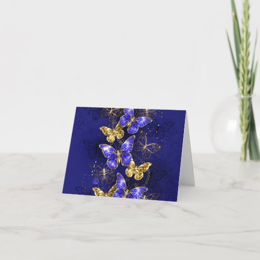 Compositie met Sapphire Butterflies Aankondiging (Voorkant)