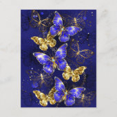 Compositie met Sapphire Butterflies Advieskaart (Voorkant)
