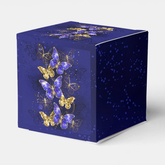 Compositie met Sapphire Butterflies Bedankdoosjes (Achterkant)