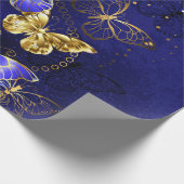 Compositie met Sapphire Butterflies Cadeaupapier (Hoek)