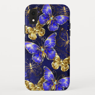 Compositie met Sapphire Butterflies iPhone XR Hoesje