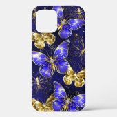 Compositie met Sapphire Butterflies Case-Mate iPhone Case (Achterkant)
