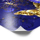 Compositie met Sapphire Butterflies Foto Afdruk (Hoek)