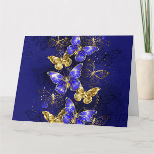 Compositie met Sapphire Butterflies Kaart