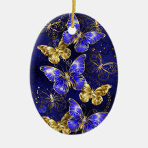 Compositie met Sapphire Butterflies
