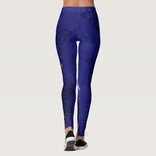 Compositie met Sapphire Butterflies Leggings (Achterkant)