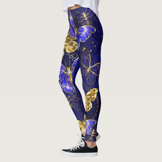 Compositie met Sapphire Butterflies Leggings (Links)