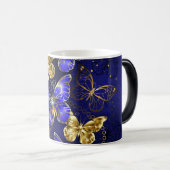 Compositie met Sapphire Butterflies Magische Mok (Voorkant rechts)