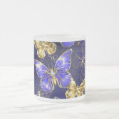 Compositie met Sapphire Butterflies Matglas Koffiemok (Center)