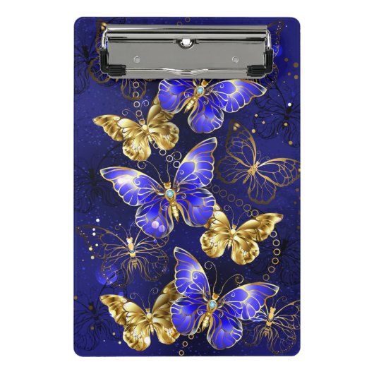 Compositie met Sapphire Butterflies Mini Klembord (Voorkant)