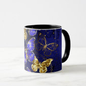 Compositie met Sapphire Butterflies Mok (Voorkant rechts)