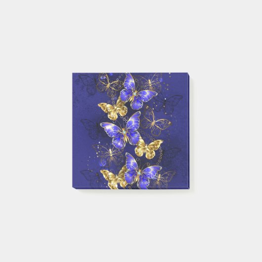 Compositie met Sapphire Butterflies Post-it® Notes (Voorkant)
