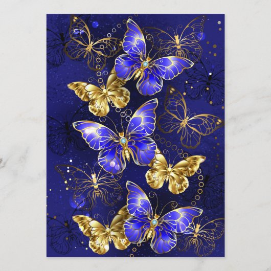 Compositie met Sapphire Butterflies Programma (Voorkant)