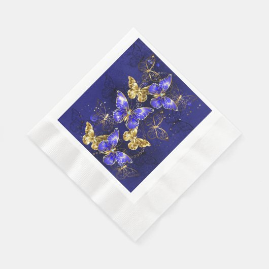 Compositie met Sapphire Butterflies Servet (Hoek)